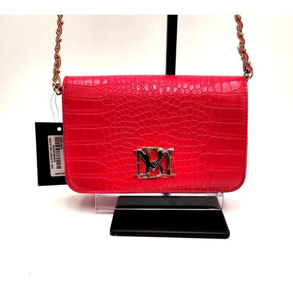 NWT BADGLEY MISCHKA PINK CROSSBODY BAG MSRP$99 VEGAN LEATHER - Picture 1 of 16